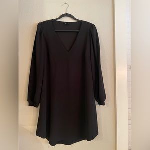City Chic - size 16 - black long sleeve dress